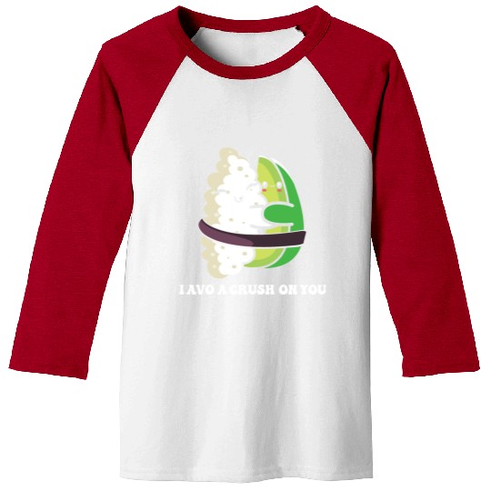 Avocado and Sushi Love Vegan And Lover Baseball Tees