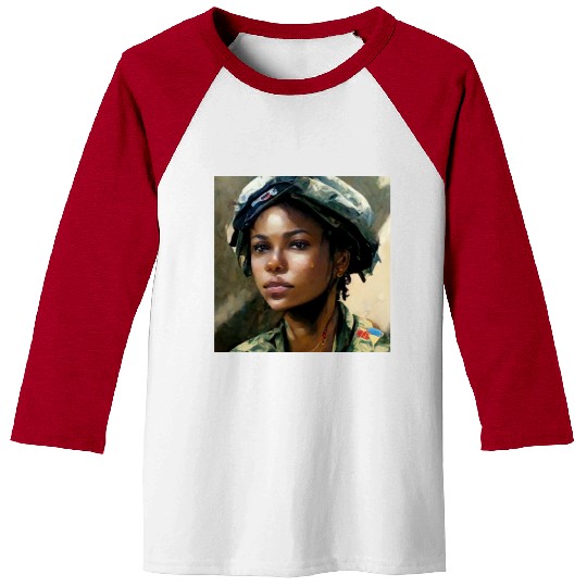 Beautiful US army combat medic painting Baseball Tees