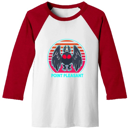 Cryptozoology Folklore Mothman Point Pleasant Baseball Tees