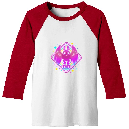 Pastel Goth Skull Aesthetic Gothic Cute Mothman Baseball Tees