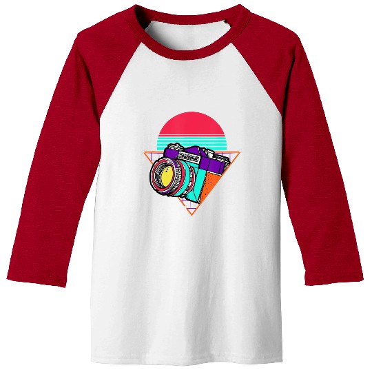 Retro Photography Day Gift Camera Photographer Baseball Tees