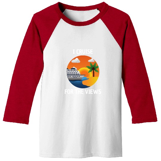Cruise for the Views Vaction Ship Mardi Gras Baseball Tees