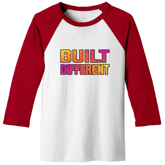 Built Different On Another Level Funny Gaming Baseball Tees