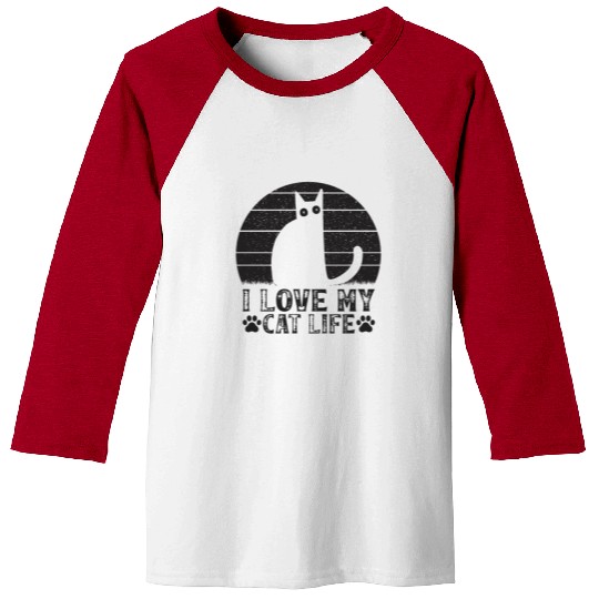 Cat Owner Funny Cat Meme Cat Lover I Love My Cat L Baseball Tees