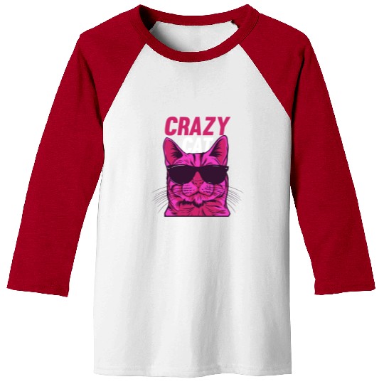 Cat Lover Cat Owner Funny Cat Meme I Crazy Cat Baseball Tees