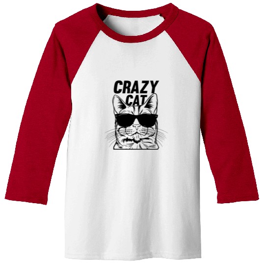 Cat Lover Funny Cat Meme I Crazy Cat Baseball Tees