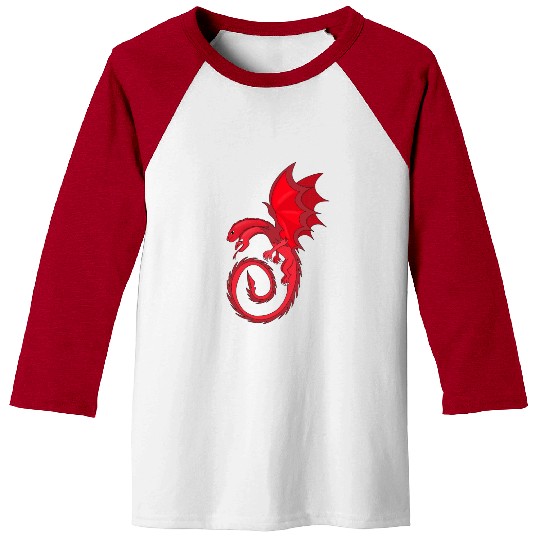 Two Headed Merlot Dragon Baseball Tees