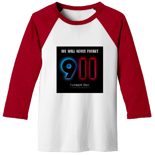 We will never forget Patriot Day 9-11/ twin towers Baseball Tees