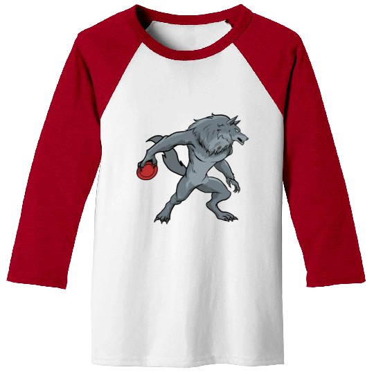 Disc Golf Werewolf Baseball Tees