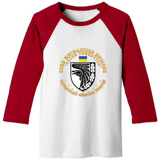 Ukraine 93rd Mechanized Brigade Never Forgotten Baseball Tees