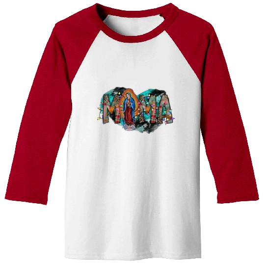 Mama Virgin Mary Baseball Tees