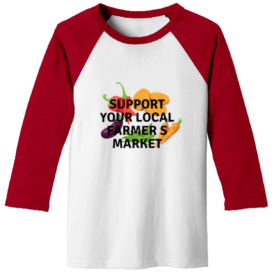 farmers market Baseball Tees
