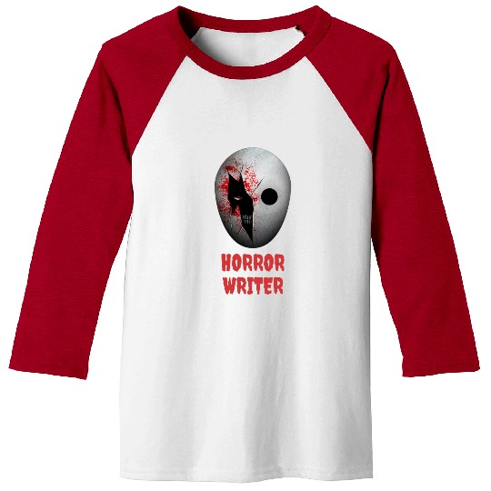Horror Writer Halloween Costume Baseball Tees