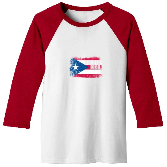 Puerto Rico Flag Baseball Tees