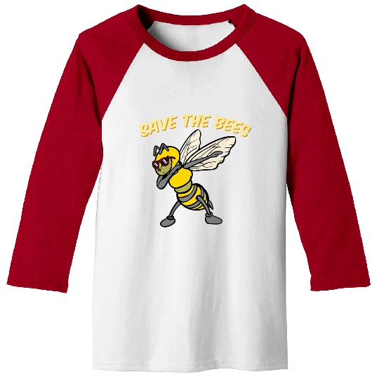 Save The Bees Baseball Tees Dabbing Bumblebee Bee Earth Pl
