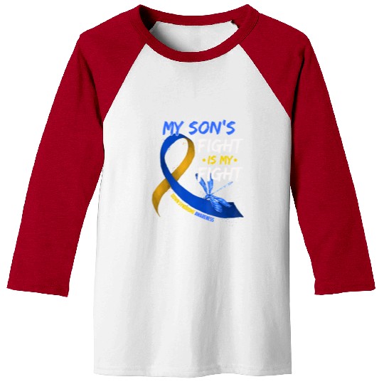 My Son s Fight Is My Fight Down Syndrome Awareness Baseball Tees