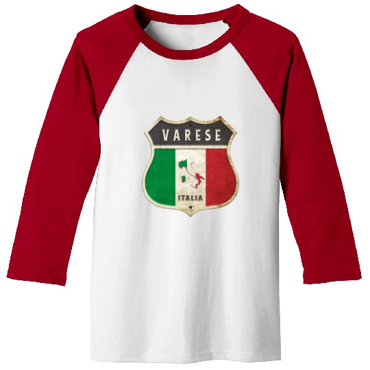 Varese Italy coat of arms flags design Baseball Tees
