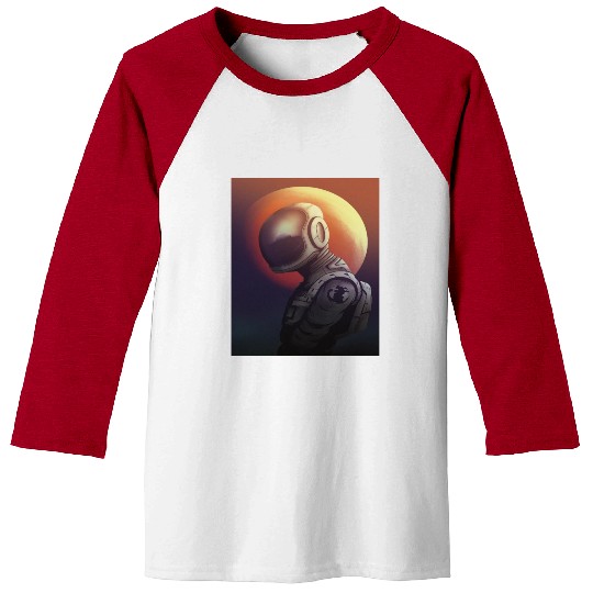 Space astronaut science planets astronomy design Baseball Tees