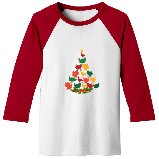 Family Matching Christmas Pajama Turkey Xmas Tree Baseball Tees
