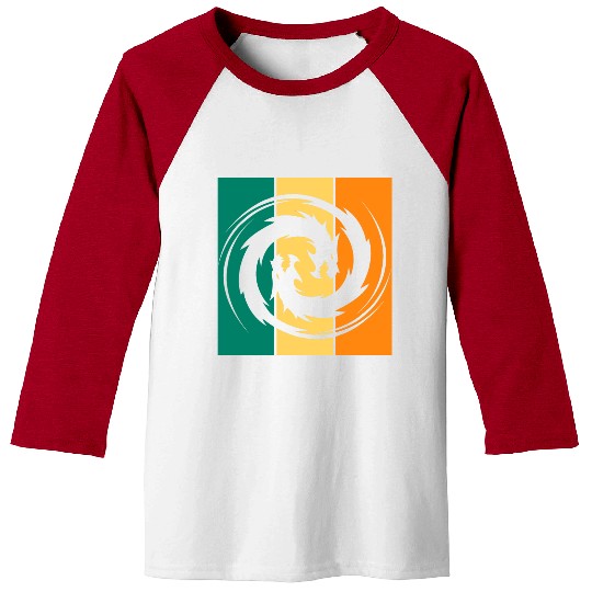 Dragon Ying Yang Baseball Tees