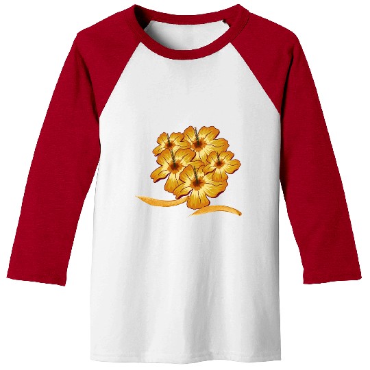 Autumn Flower Baseball Tees