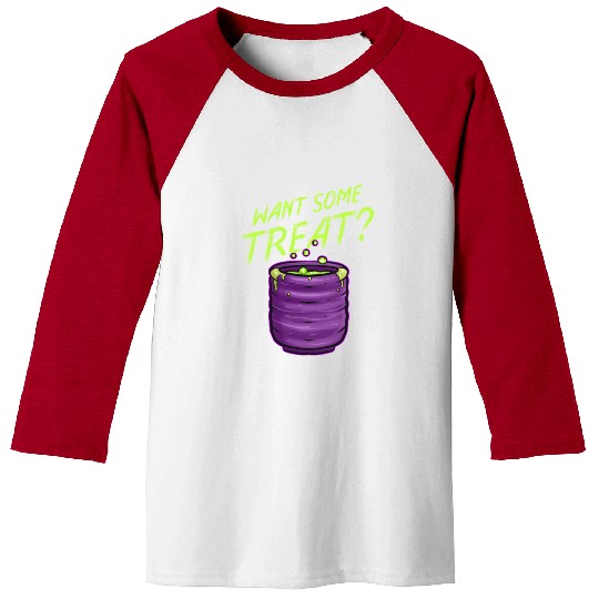 Want Some Treat Pot Of Green Witch Tea Slime Baseball Tees