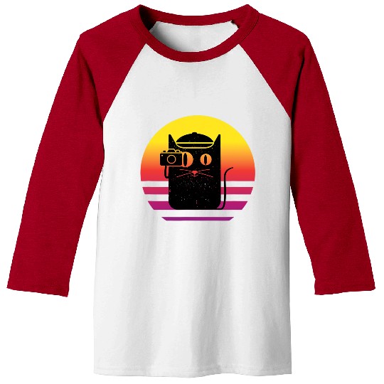 Camera Photography Retro Photo for Photographer Baseball Tees