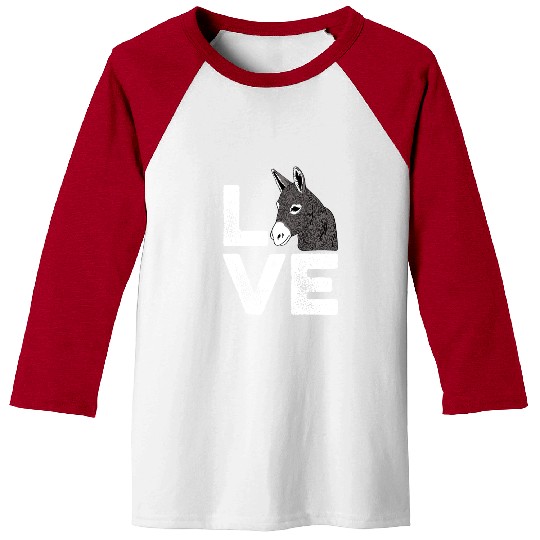 Love Donkey Nature Lover Gift Baseball Tees