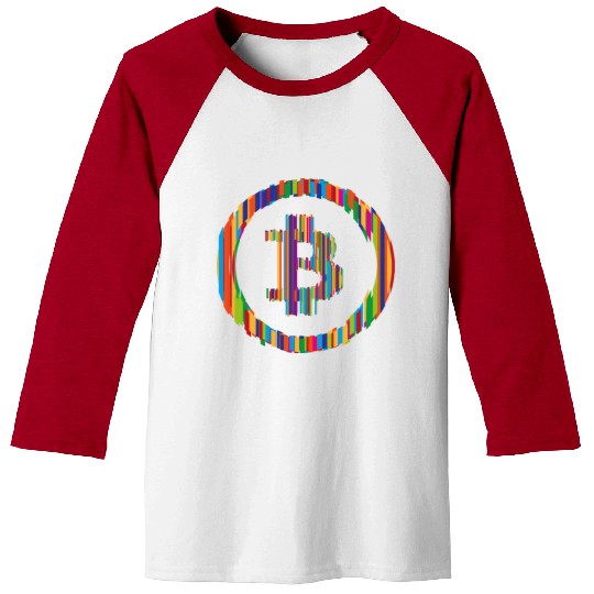 Bitcoin colors Baseball Tees