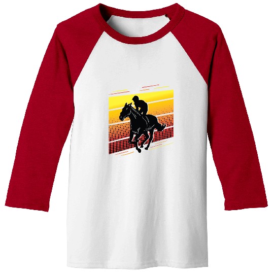 Horse Racing Competition Rancher Gift Baseball Tees