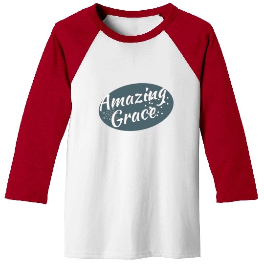 Amazing Grace Christian design Baseball Tees