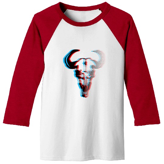 Buffalo skull Baseball Tees