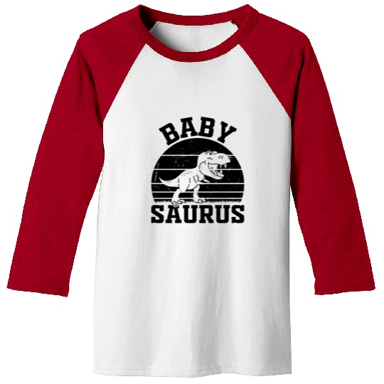 Baby Saurus Newborn Baby Dino Baby Dinosaur - Baby Baseball Tees