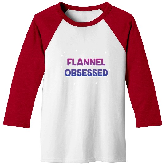 Flannel Obsessed Bisexual LGBTQ Bi Pride Outfit Baseball Tees