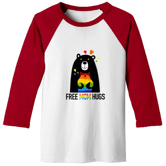 Bear free mom hugs Baseball Tees