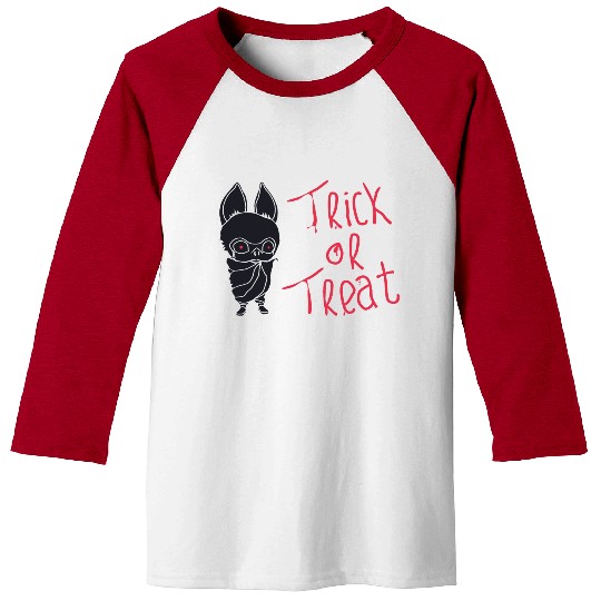 trick or treat kids in cute bat costumes Baseball Tees