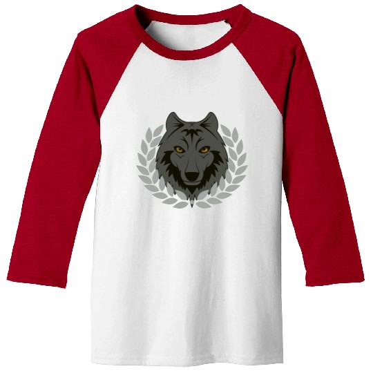 alpha wolf Baseball Tees