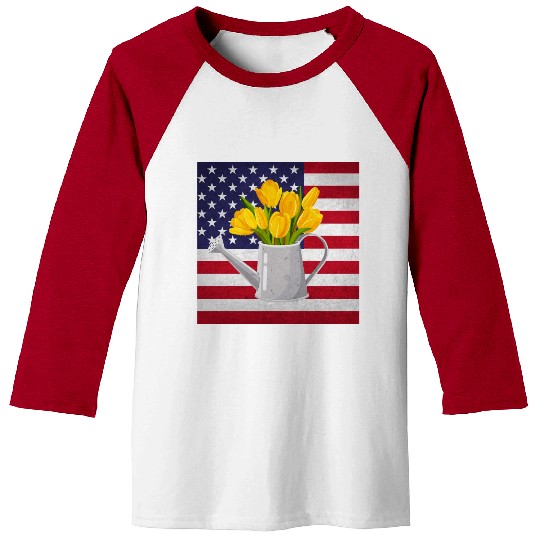 Tulip Gardening Baseball Tees