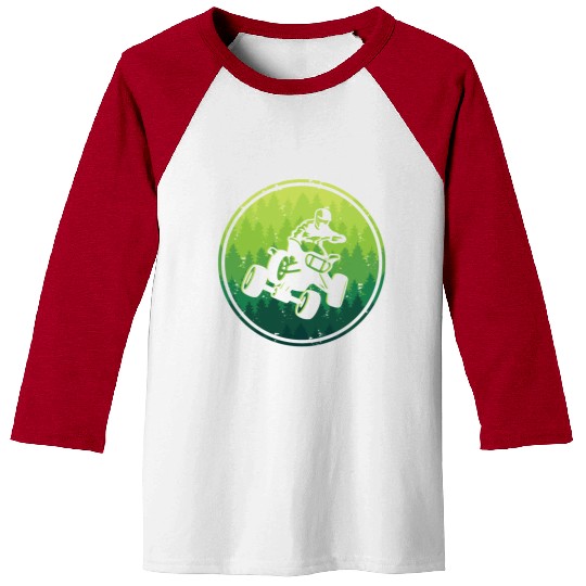 ATV Bike Biker Offroad 4 wheeler Quad Baseball Tees