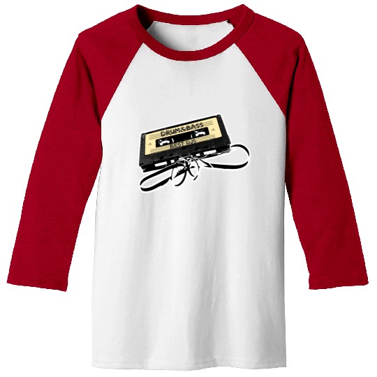 Drum and Bass Music Lover Gift Old Cassette Tape B Baseball Tees