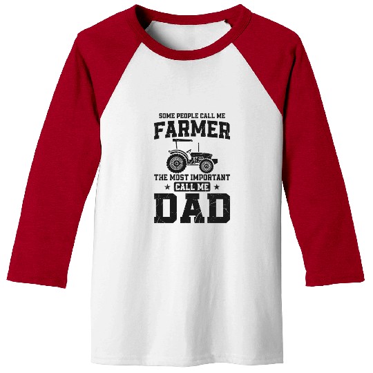 Farming Farmer Dad Father Vintage Baseball Tees