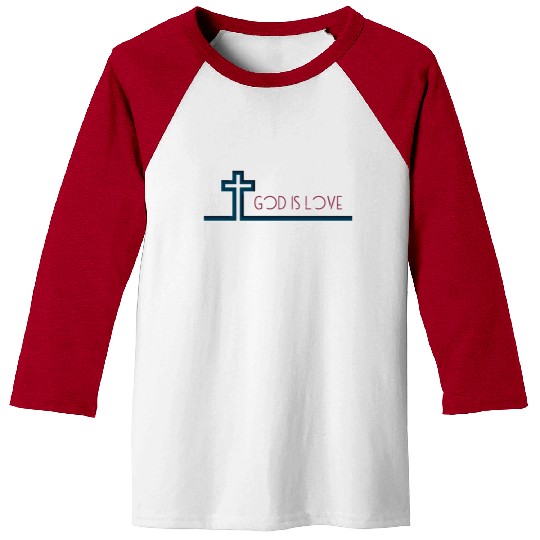 I am not ashamed of the gospel, God is love Baseball Tees