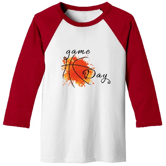 Game Day Basketball Lightning Bolt Baseball Tees