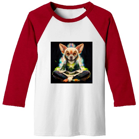 buddhist chihuahua Baseball Tees