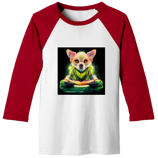 chihuahua buddhist monk, shut up! Baseball Tees