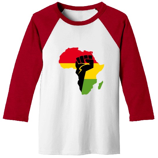 African Black Power Baseball Tees