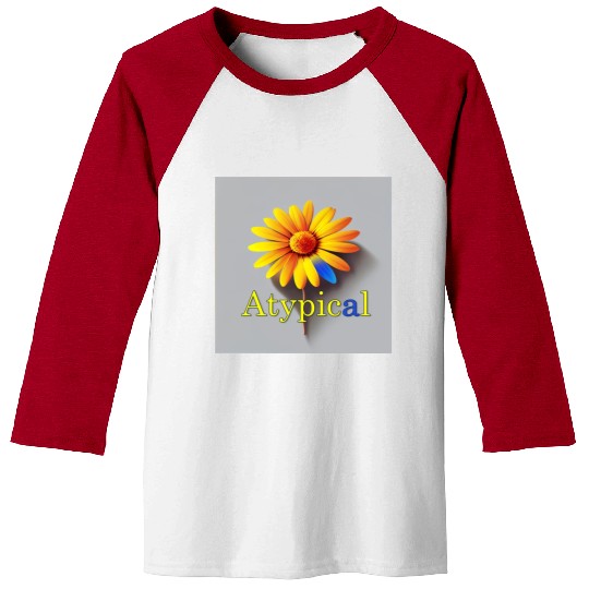 Colorful flower, atypical or neurodivergent Baseball Tees