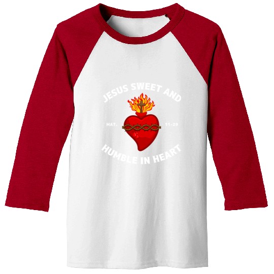 Sacred Heart of Jesus Christ Baseball Tees