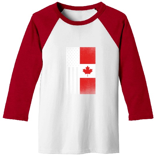 Canada Design for proud Canadian Americans Baseball Tees