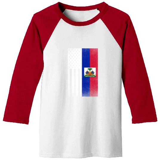Haiti Design for proud Haitian Americans Baseball Tees